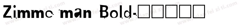 Zimmerman Bold字体转换